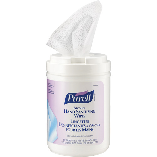 Alcohol Hand Sanitizing Wipes, Canister Duraquip Inc