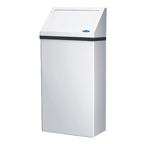 Wall-Mounted Waste Receptacle, Steel, 13.2 US gal. Duraquip Inc