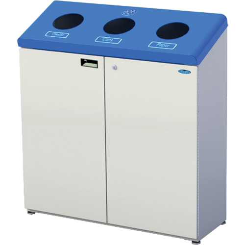 Stand Alone Recycling Stations, Bulk, Steel, 53.1 US Gal. Duraquip Inc