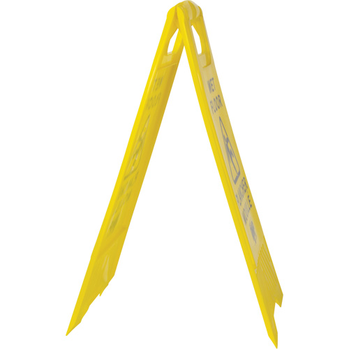 Panneau d'avertissement "Plancher mouill&eacute;", Bilingue avec pictogramme Duraquip Inc