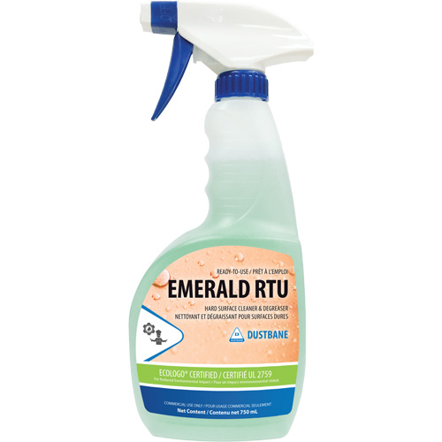 D&eacute;sinfectants et nettoyants Emerald, 750 ml, Bouteille &agrave; g&acirc;chette Duraquip Inc