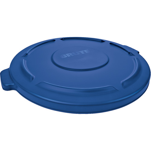 Couvercle rond pour poubelle Brute, Couvercle plat, Plastique, Convient aux contenants 22-1/4" dia. Duraquip Inc