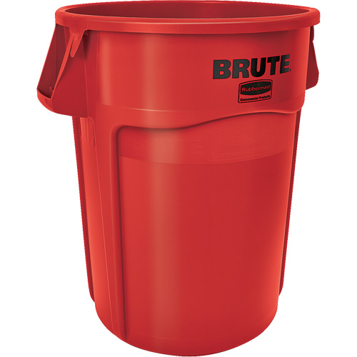 Round Brute&reg; Containers, Polyethylene, 32 US gal. Duraquip Inc