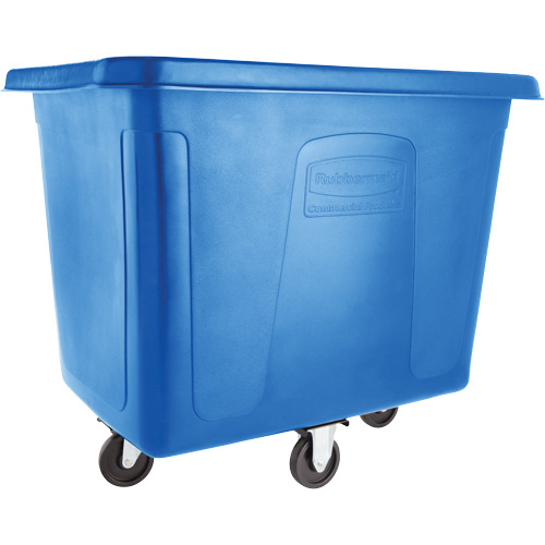 Chariot cubique, Plastique recycl&eacute; noir, 38" lo x 26" la x 28" h, Volume 8 pi³, Capacit&eacute; 300 lb Duraquip Inc