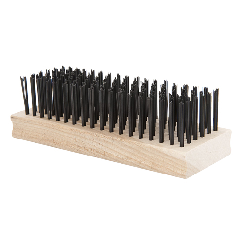 Scratch Brush, Steel, 18 x 6 Wire Rows, 6" Long Duraquip Inc