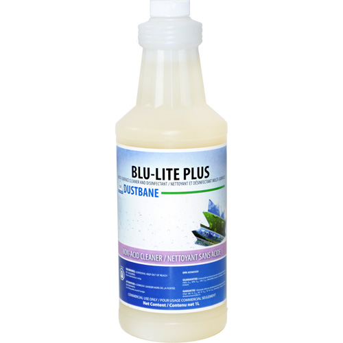 Blu-Lite Plus Multi-Surface Cleaner and Disinfectant, 1 L, Bottle Duraquip Inc