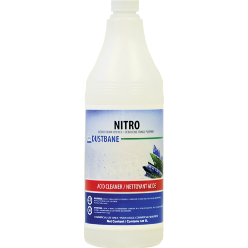 Nitro Liquid Drain Opener, 1 L, Bottle Duraquip Inc