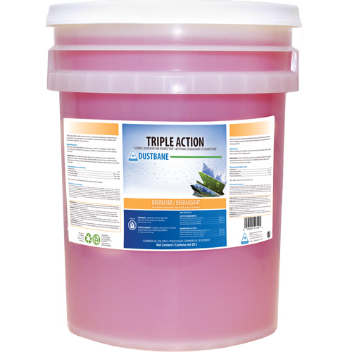 Nettoyant et d&eacute;graissant d&eacute;sinfectant Triple Action, 20 L, Seau Duraquip Inc
