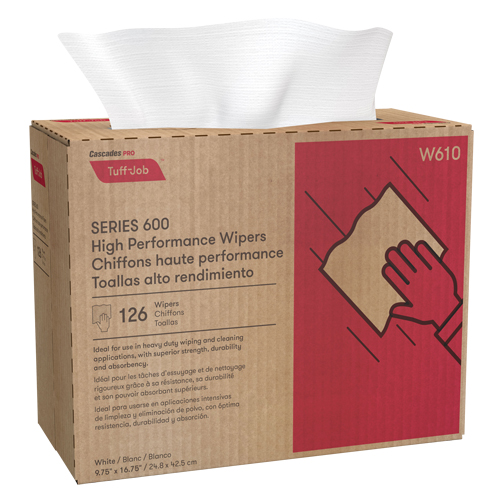 Chiffons enchev&ecirc;tr&eacute;s HP Pro Tuff-Job, Robuste, 16-3/4" lo x 9-3/4" la Duraquip Inc