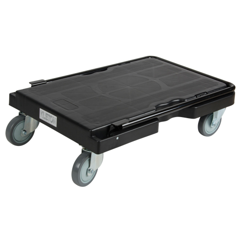 Trolley, 31-3/4" L x 20-1/2" W, 500 lbs. Cap., Rubber Wheels Duraquip Inc