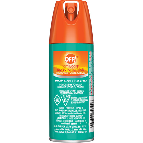 Insectifuge Off! Family Care, DEET &agrave; 15 %, A&eacute;rosol, 2,5 oz. Duraquip Inc