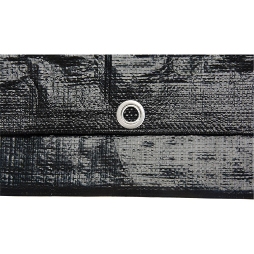 Tarp, Light Industrial Duty, Black, 6' x 8' x 8 mils Duraquip Inc