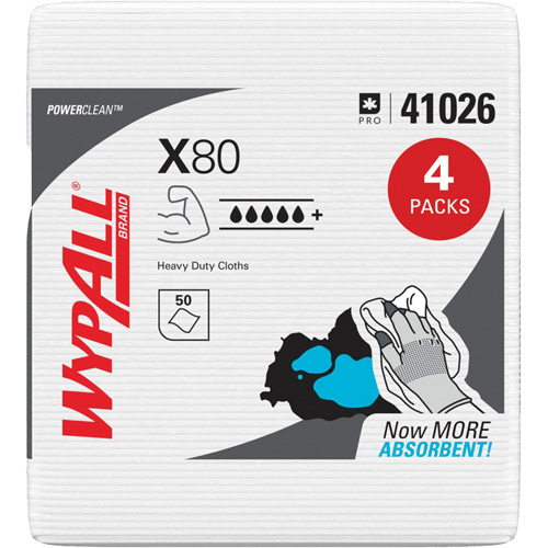 X80 Wipers, Heavy-Duty, 12-1/2" L x 12" W Duraquip Inc