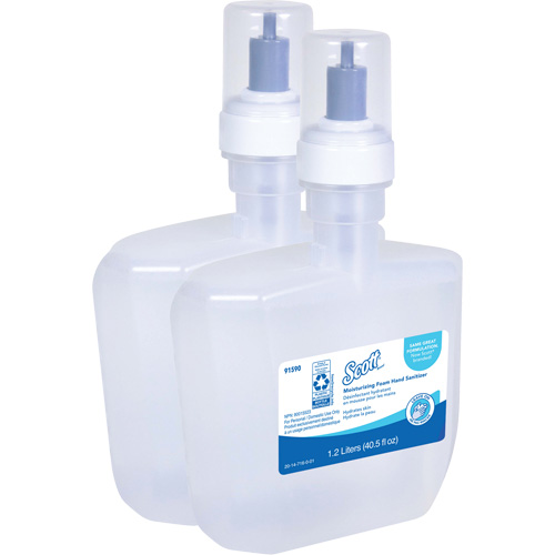 Scott&reg; Pro Moisturizing Foam Hand Sanitizer, 1200 ml, Cartridge Refill, 62% Alcohol Duraquip Inc