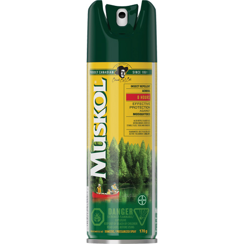 Insect Repellent , 23.5% DEET, Aerosol, 170 g Duraquip Inc
