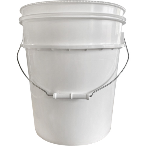 Pail with Lid, Plastic, 5.25 gal. Duraquip Inc