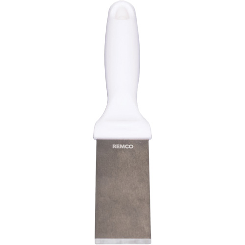 Racloir en acier inoxydable, Blanc, 1-1/2" la x 9" lo Duraquip Inc