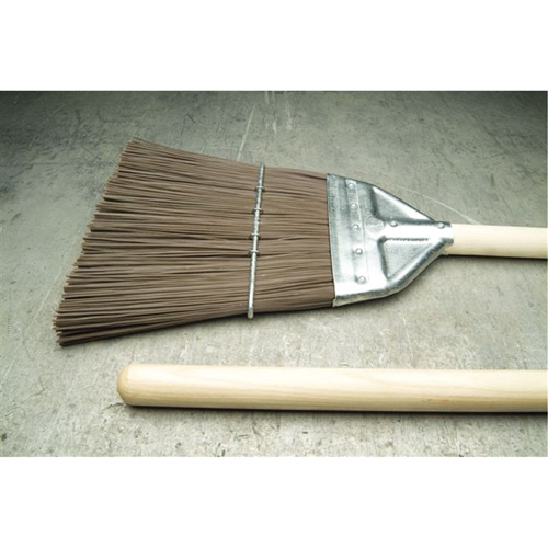 Railroad Broom, Wood Handle, Polypropylene Bristles, 55" L Duraquip Inc