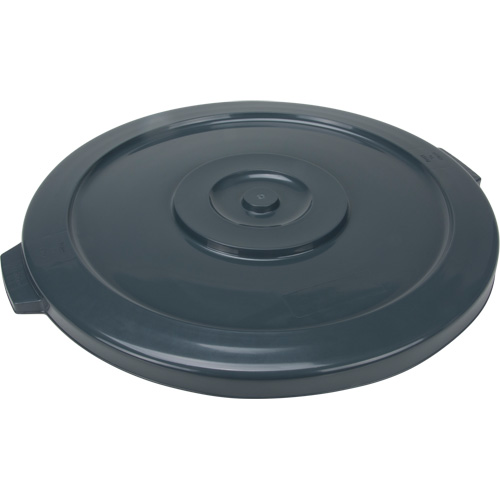 Couvercle pour contenant &agrave; d&eacute;chets, Couvercle plat, Plastique/Poly&eacute;thyl&egrave;ne, Convient aux contenants 24" dia. Duraquip Inc