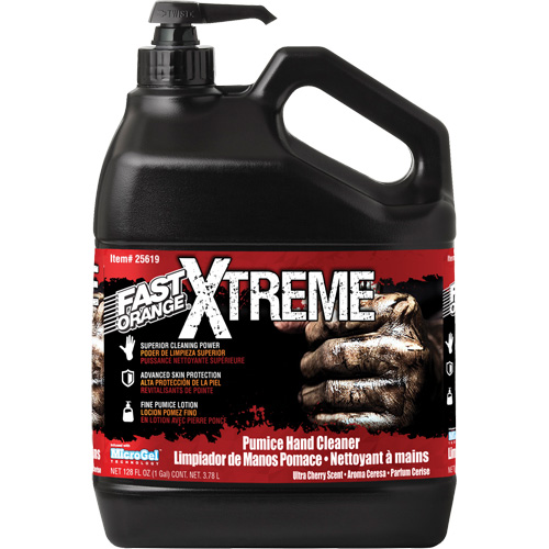 Xtreme Professional Grade Hand Cleaner, Pumice, 3.78 L, Pump Bottle, Cherry Duraquip Inc