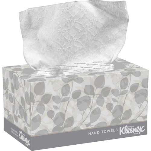 Essuie-mains Kleenex dans une boîte POP-UP*, 1 pli, 10-1/2" lo x 9" la, 120 /pqt Duraquip Inc