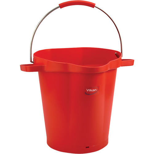 Seau hygi&eacute;nique pour service alimentaire, Rouge, 5 gal. US Duraquip Inc