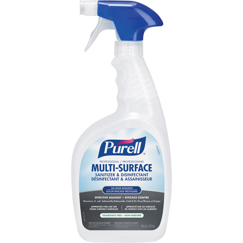 Produit d&eacute;sinfectant professionnel pour toutes surfaces, 946 ml, Bouteille &agrave; g&acirc;chette Duraquip Inc