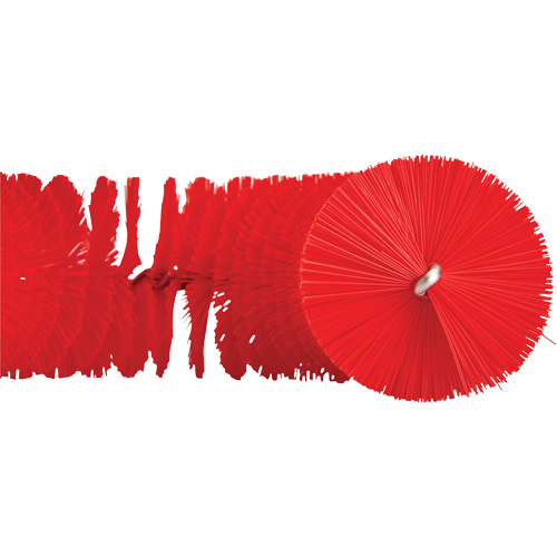 Brosse recourb&eacute;e, Soies Moyen/Ferme, Longueur de 15-1/2", Rouge Duraquip Inc