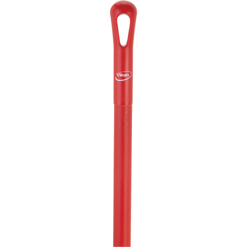 Ultra Hygiene Handle, Broom/Scraper/Squeegee, Red, Ergonomic, 59" L Duraquip Inc
