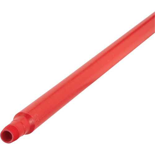 Ultra Hygiene Handle, Broom/Scraper/Squeegee, Red, Ergonomic, 59" L Duraquip Inc