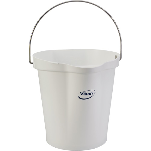 Food Hygiene Bucket, White, 3 US gal. Duraquip Inc