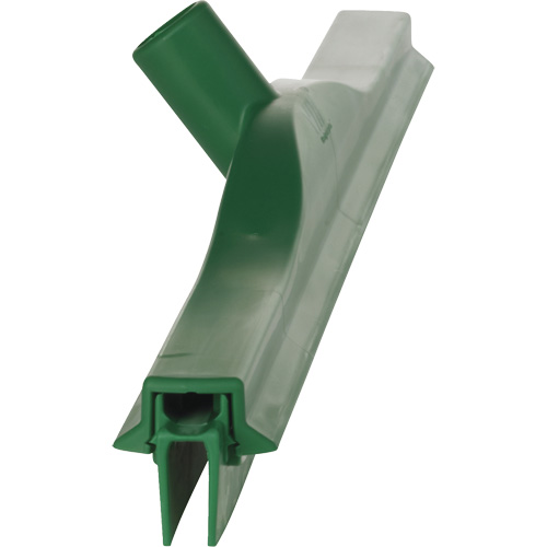 Double Blade Ultra Hygiene Squeegee, 24", Green Duraquip Inc
