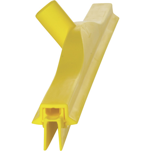 Double Blade Ultra Hygiene Squeegee, 24", Yellow Duraquip Inc