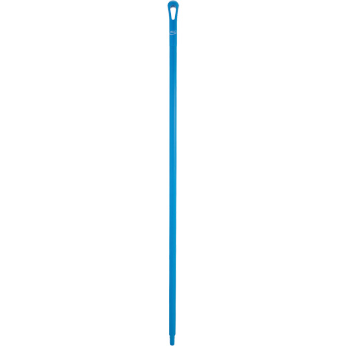 Ultra Hygiene Handle, Broom/Scraper/Squeegee, Blue, Ergonomic, 59" L Duraquip Inc