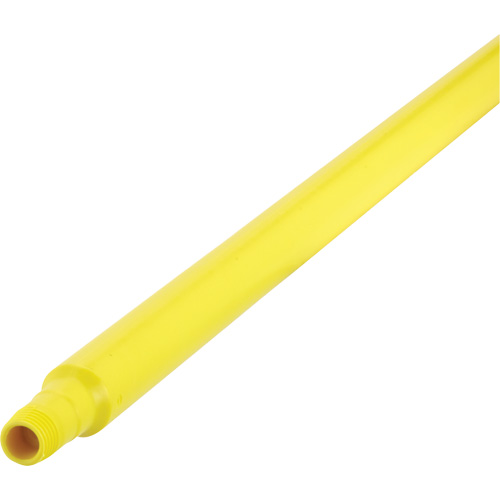 Ultra Hygiene Handle, Broom/Scraper/Squeegee, Yellow, Ergonomic, 59" L Duraquip Inc