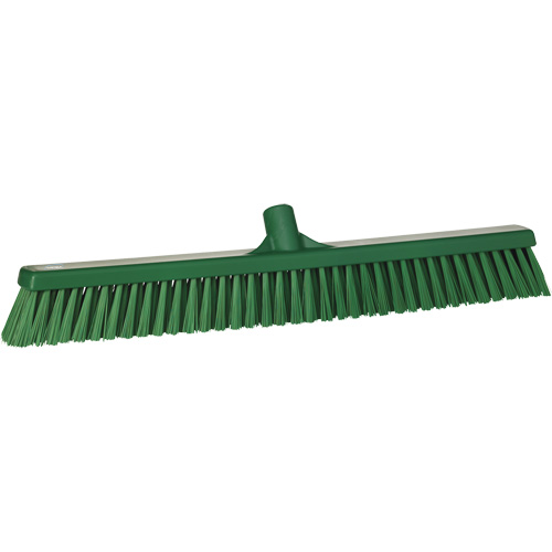 Balai-brosse &agrave; soies combin&eacute;es, Crins Cors&eacute;/Fin, 24", Polyester, Vert Duraquip Inc