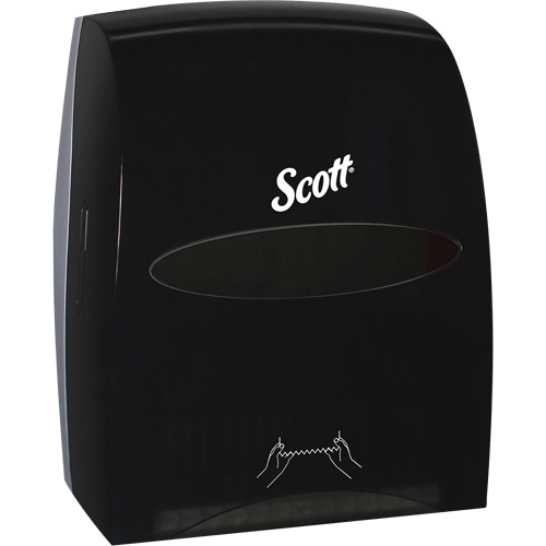 Scott&reg; Essential Hand Towel Roll Dispenser, Manual/No-Touch, 12.63" W x 10.2" D x 16.13" H Duraquip Inc