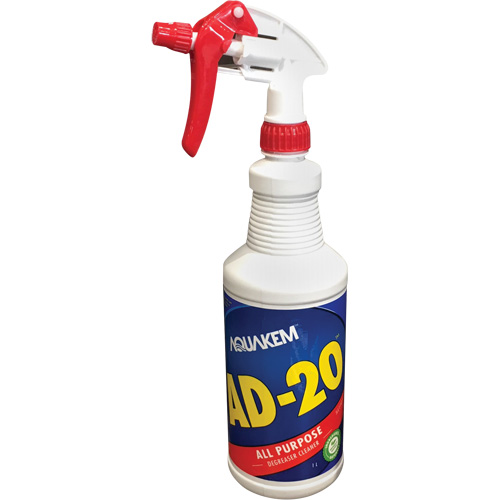 Nettoyant & d&eacute;graissant AD-20, Bouteille &agrave; g&acirc;chette Duraquip Inc