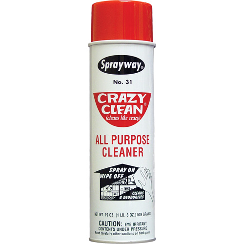 Crazy Clean&reg; All Purpose Cleaner, 20 oz., Aerosol Can Duraquip Inc
