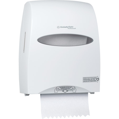 Distributeur de serviettes en rouleaux durs Sanitouch, Manuel/Sans contact, 12,63" la x 10,2" p x 16,13" h Duraquip Inc