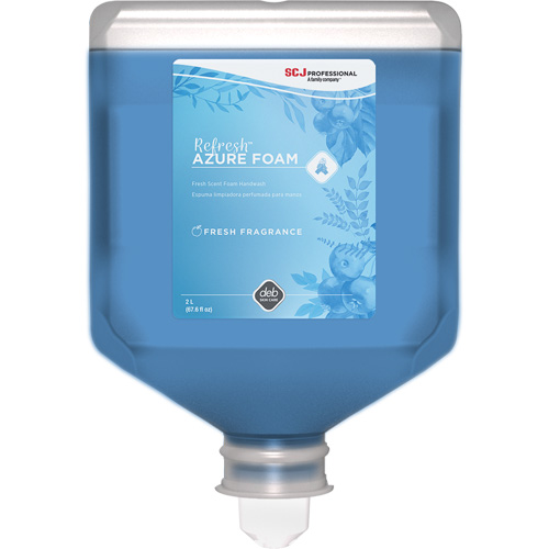 Savon &agrave; mains Refresh Azure, Mousse, 2 L, Parfum&eacute; Duraquip Inc