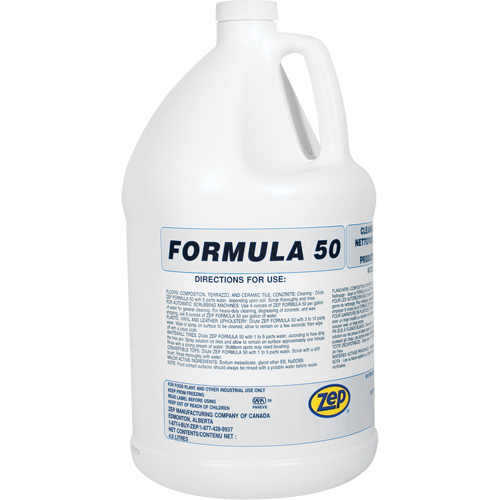 Nettoyant alcalin pour gros travaux Formula 50, 4 L, Cruche Duraquip Inc