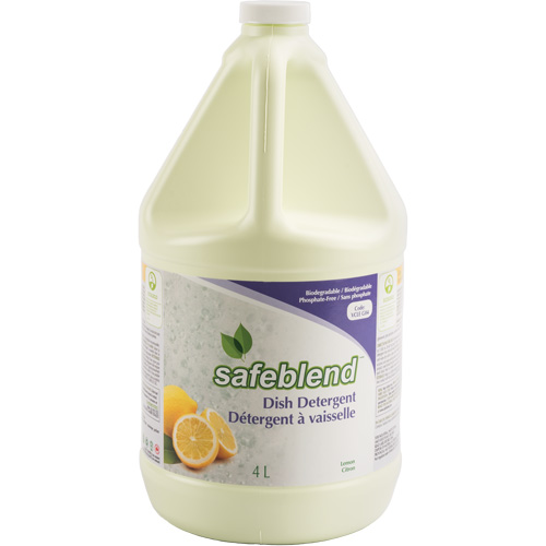Dish Detergent, Liquid, 4 L, Lemon Duraquip Inc