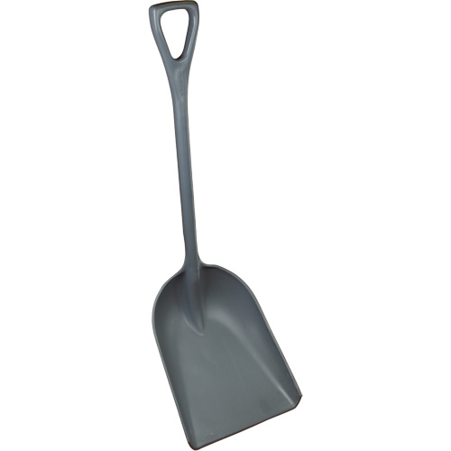 Pelle regranul&eacute;e monopi&egrave;ce, Plastique, Lame Polypropyl&egrave;ne, Manche en Prise en D, Longueur 25" Duraquip Inc
