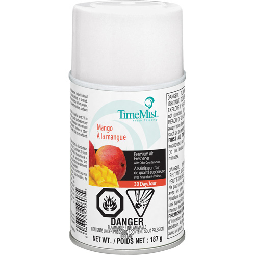 Purificateur dair industriel TimeMist, Mangue, Canette a&eacute;rosol/Cartouche Duraquip Inc