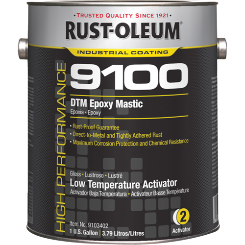 Activateur &agrave; basse temp&eacute;rature pour mastic &eacute;poxy DTM du syst&egrave;me 9100, Gallon Duraquip Inc