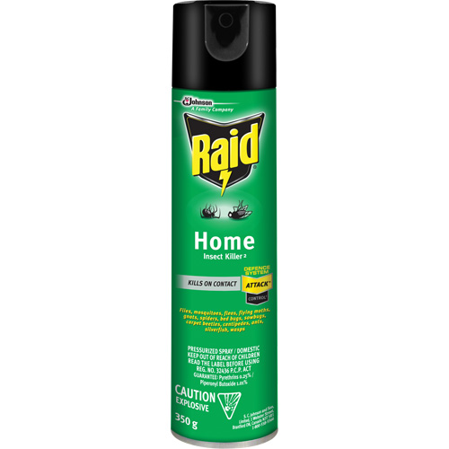 Raid&reg; Home Insect Killer, 350 g, Solvent Base Duraquip Inc