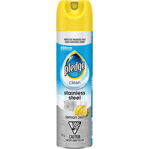 Pledge&reg; Stainless Steel Cleaner, 275 g, Aerosol Can Duraquip Inc