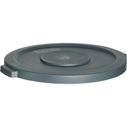 Couvercle pour contenant &agrave; d&eacute;chets, Couvercle plat, Plastique, Convient aux contenants 22" dia. Duraquip Inc