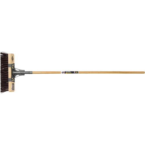 Street Broom, 18", X-Coarse, Synthetic Bristles Duraquip Inc